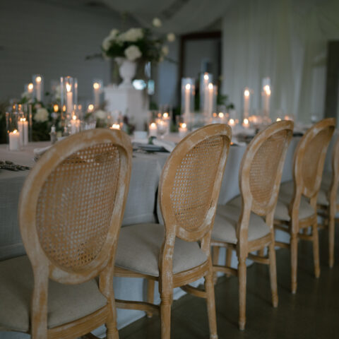 Wicker Back Louis Chair Rental in Rochester, NY