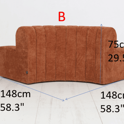 Serpentine Sofa Rental in Rochester, NY