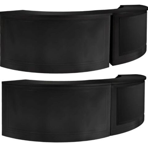 7′ Black Curved Bar Rental in Rochester, NY
