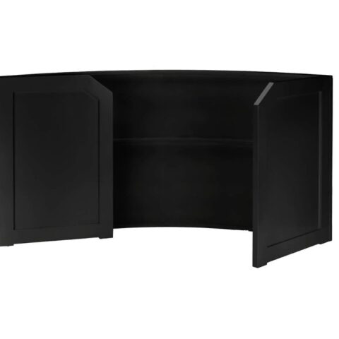 7′ Black Curved Bar Rental in Rochester, NY