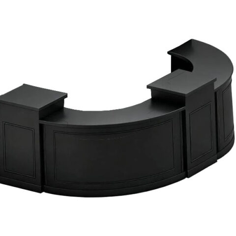 7′ Black Curved Bar Rental in Rochester, NY