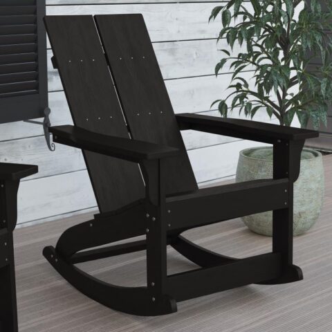 Adirondack Rocking Chair, Black Rental in Rochester, NY
