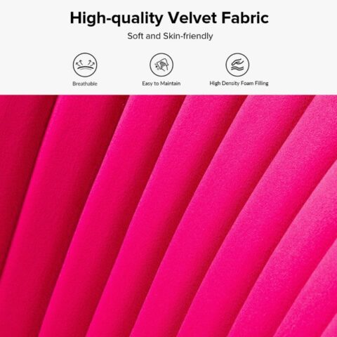 Fuchsia Velvet Armless Chair Rental in Rochester, NY