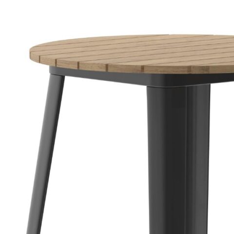 Black & Brown Loft High Cocktail Table Rental in Rochester, NY