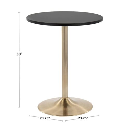 Gold & Black Cocktail Table Rental in Rochester, NY