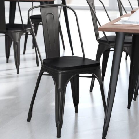 Black Steel Loft Chair Rental in Rochester, NY