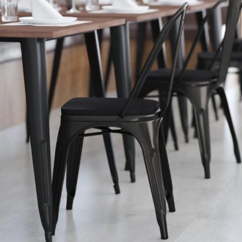 Black Steel Loft Chair Rental in Rochester, NY