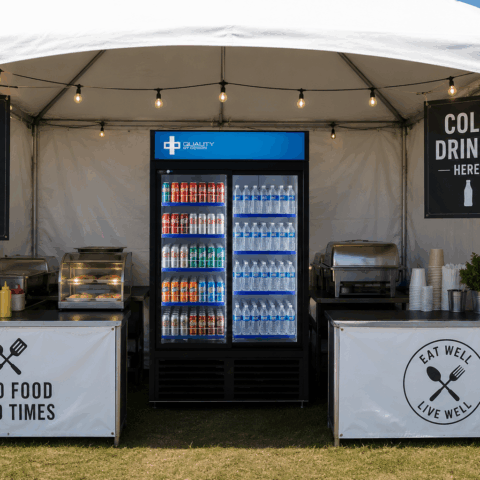 Glass Door Display Refrigerator Rental in Rochester, NY