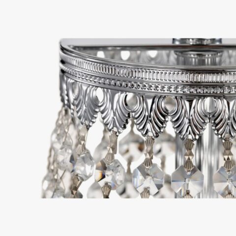 Chrome Empire Chandelier Rental in Rochester, NY