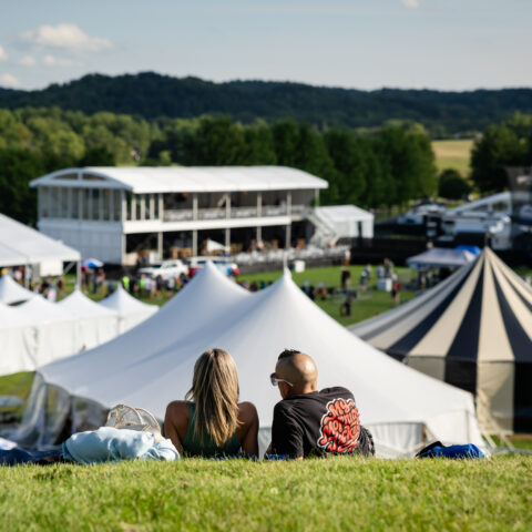 Gatsby Grand Striped Sail Cloth Tent Rental in Rochester, NY
