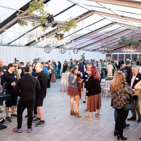 Black Trim Engineered Structure Tents Rental in Rochester, NY