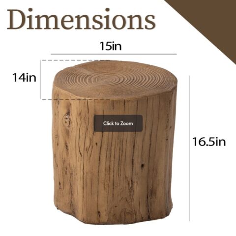 Faux Wood Round End Table Rental in Rochester, NY