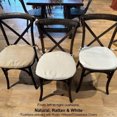 Fruitwood Vineyard Crossback Bar Stool Rental in Rochester, NY