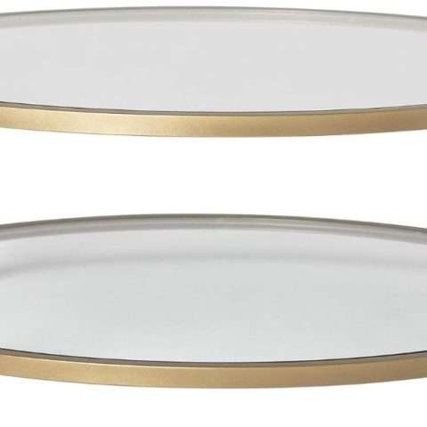 Gold & Glass Coffee Table Rental in Rochester, NY