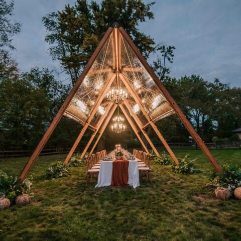 Chalet A-Frame Tent Rental in Rochester, NY