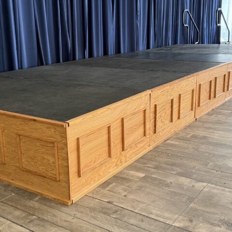 4’x2′ Oak Raised Panel Stage Surround Rental in Rochester, NY