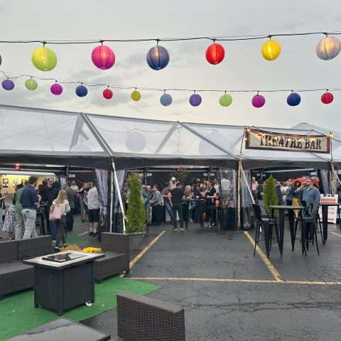 30′ Black Trim Clear Top Tents Rental in Rochester, NY
