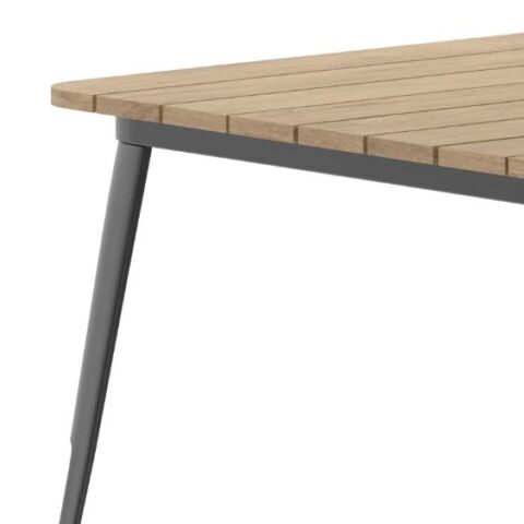 Black & Brown Loft Dining Table Rental in Rochester, NY