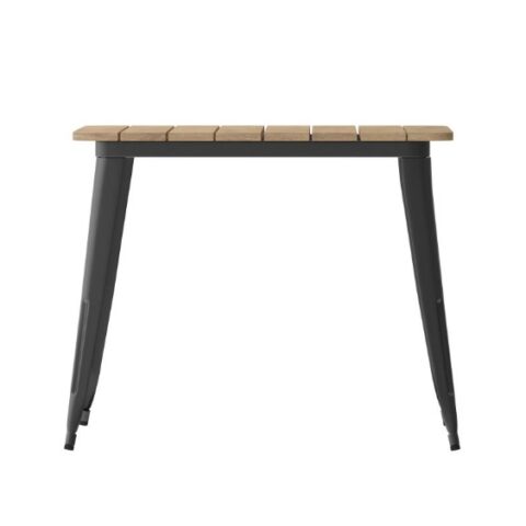 Black & Brown Loft Dining Table Rental in Rochester, NY