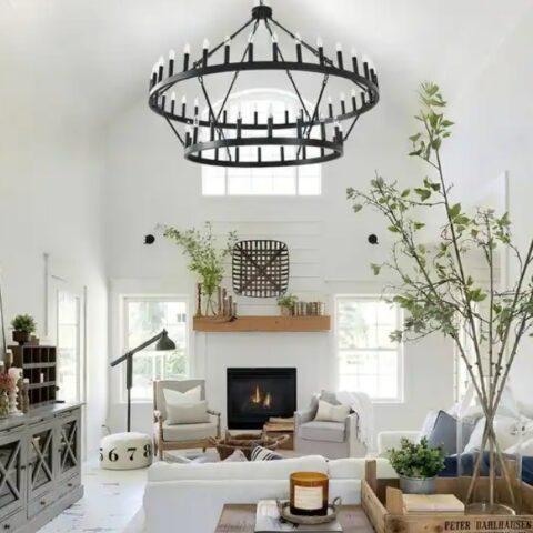 Wrought Iron 2 Tier Chandelier Rental in Rochester, NY