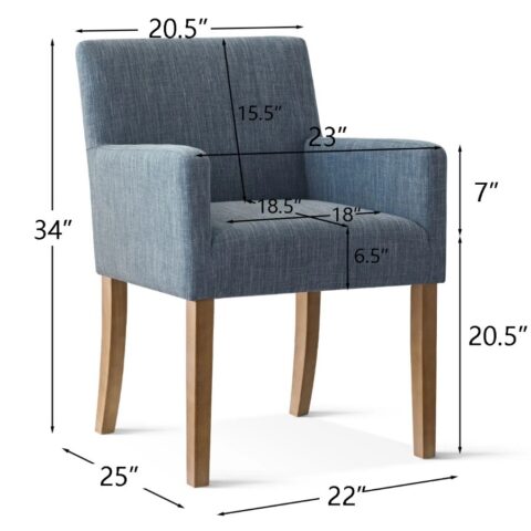 Blue Upholstered Armchair Rental in Rochester, NY