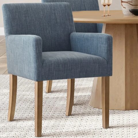 Blue Upholstered Armchair Rental in Rochester, NY