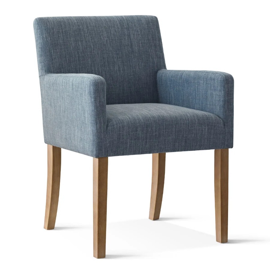 Blue Upholstered Armchair