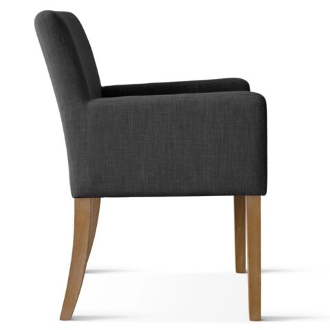 Charcoal Upholstered Armchair Rental in Rochester, NY