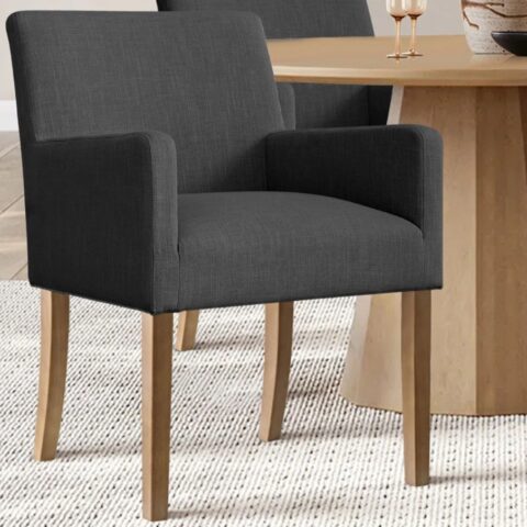 Charcoal Upholstered Armchair Rental in Rochester, NY