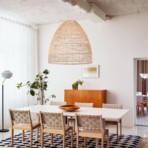 Rattan Pendant Chandelier Rental in Rochester, NY