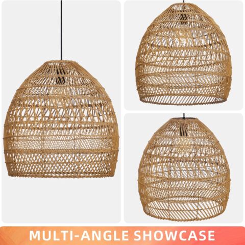 Rattan Pendant Chandelier Rental in Rochester, NY