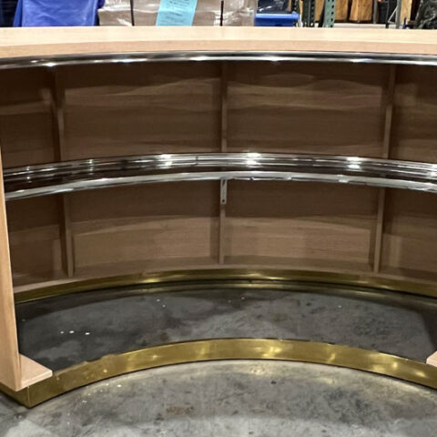 6′ Waverly Oak 1/4 Curved Bar Rental in Rochester, NY