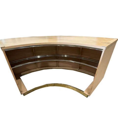 6′ Waverly Oak 1/4 Curved Bar Rental in Rochester, NY