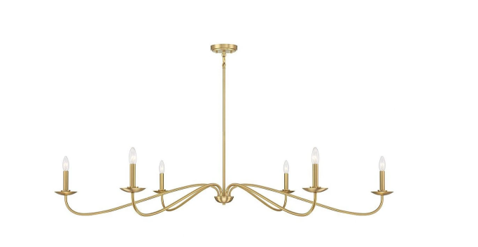 Natural Brass Chandelier